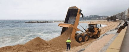 Beach excavation