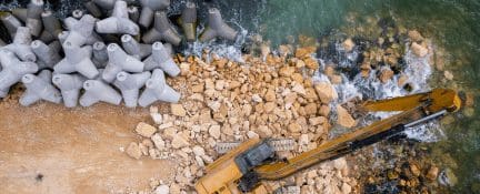 Beach excavation