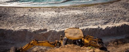 Beach excavation